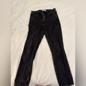 Abercrombie Slim Straight Ultra High Rise Jeans Black